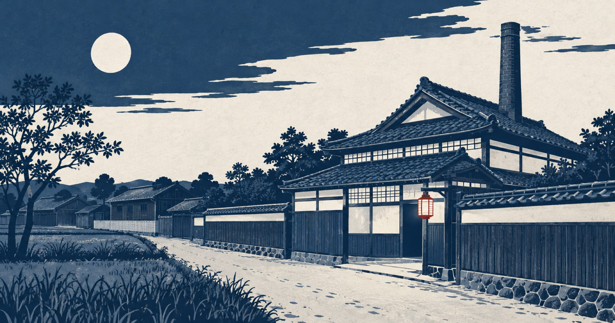 出歯亀事件を象徴する概念イラスト