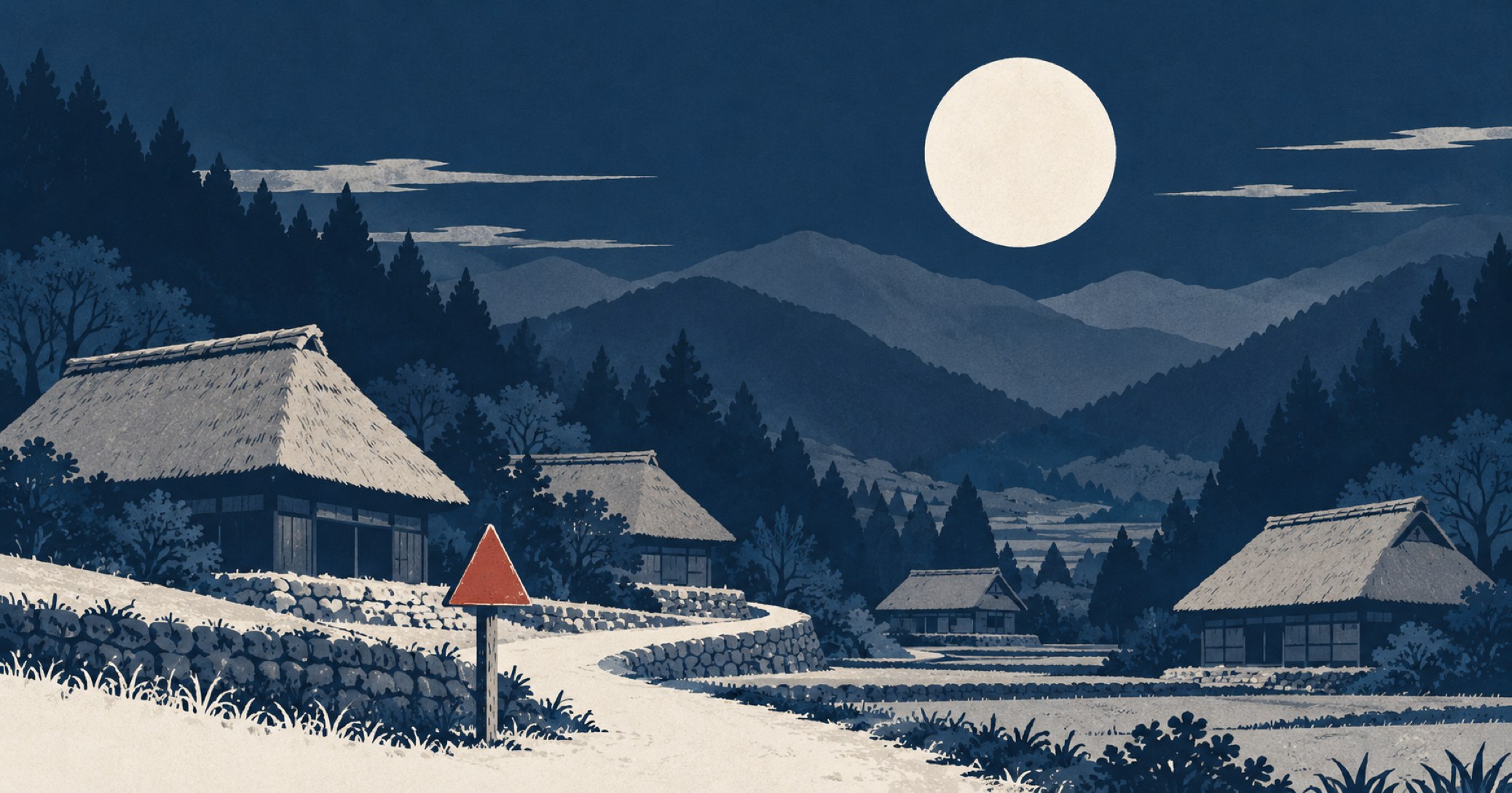 津山三十人殺しを象徴する概念イラスト