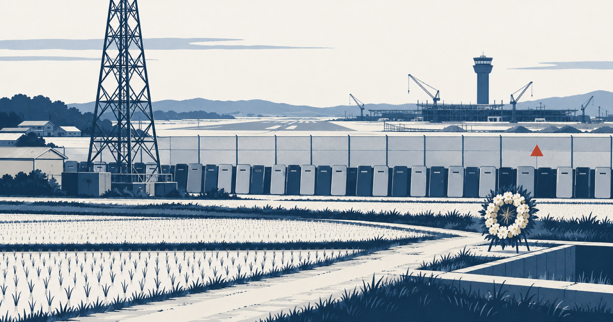 東山事件を象徴する概念イラスト