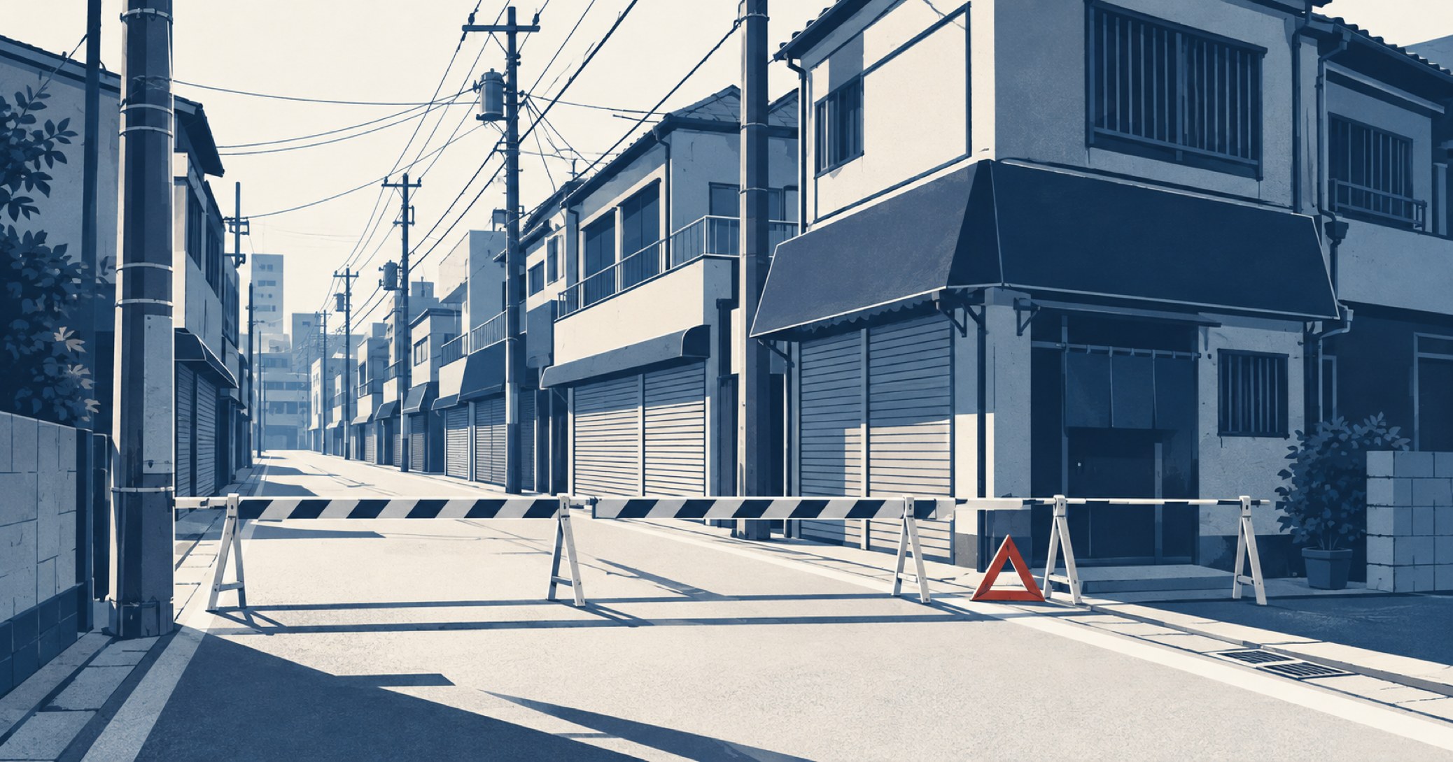 深川通り魔殺人事件を象徴する概念イラスト