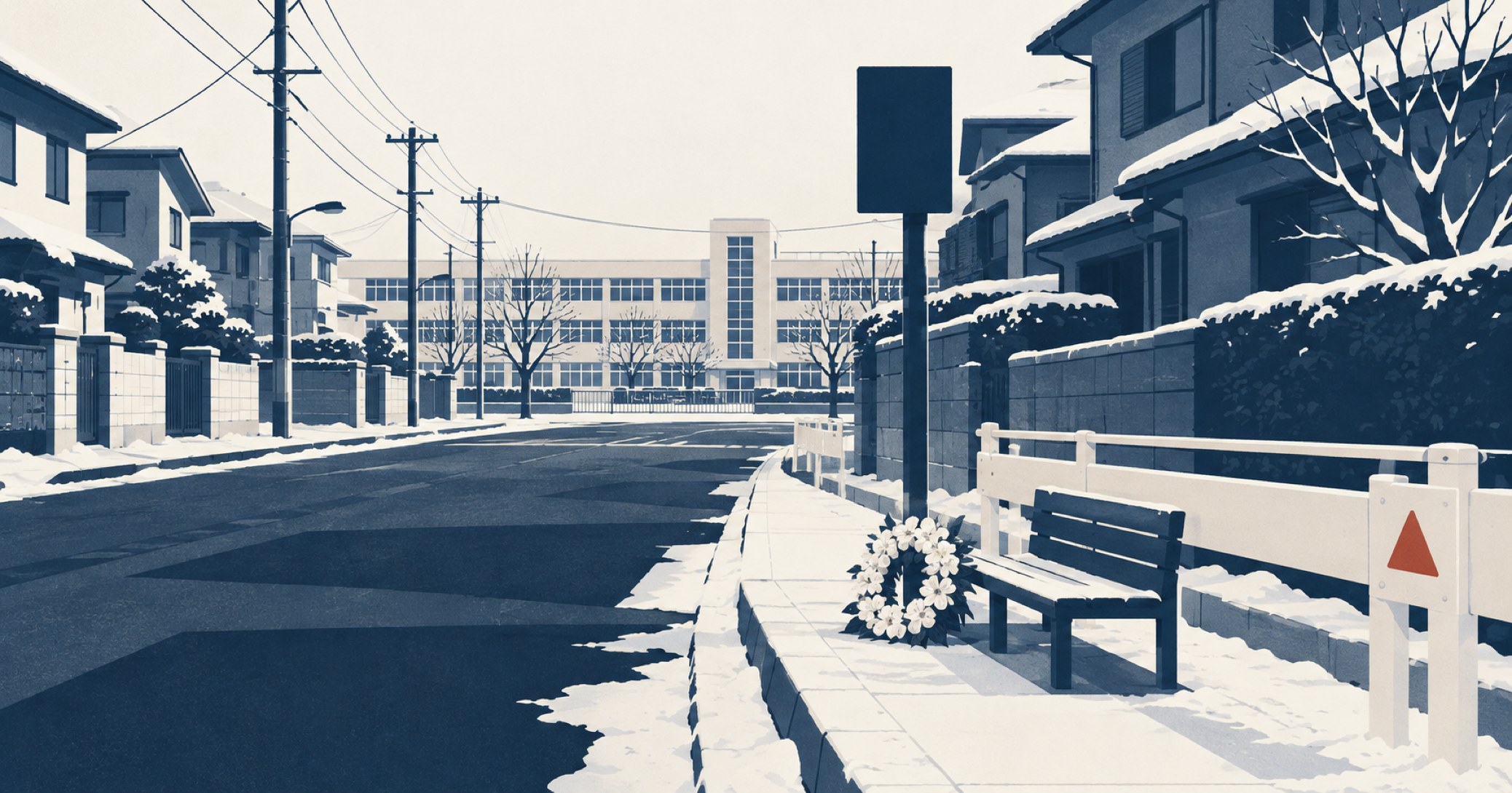 堺市通り魔事件を象徴する概念イラスト