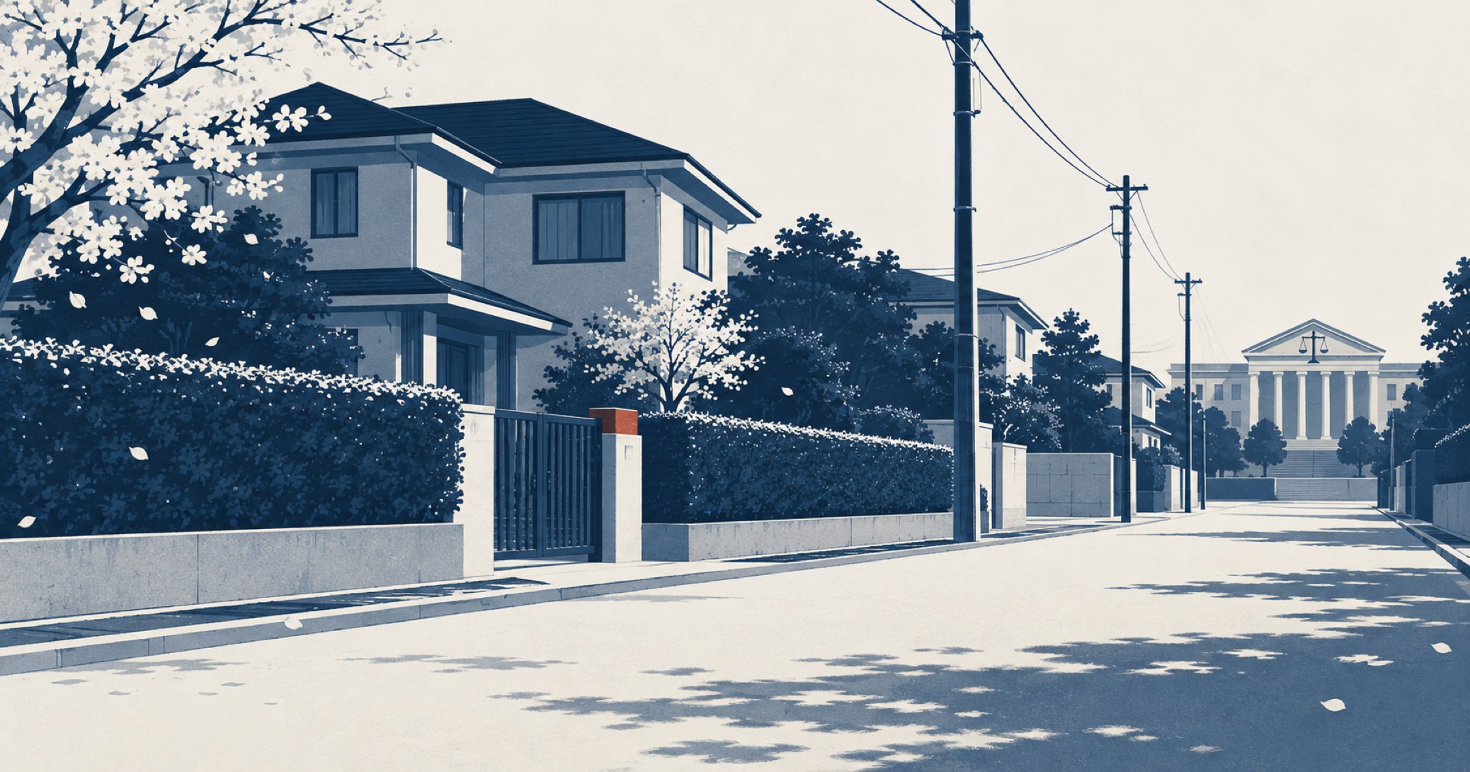 豊川市主婦殺人事件を象徴する概念イラスト
