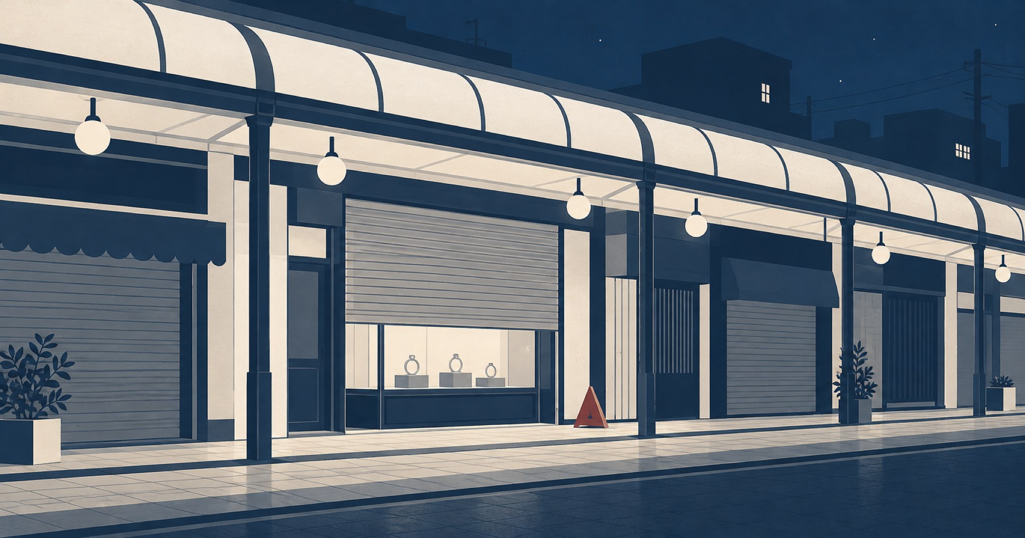 宇都宮宝石店放火殺人事件を象徴する概念イラスト