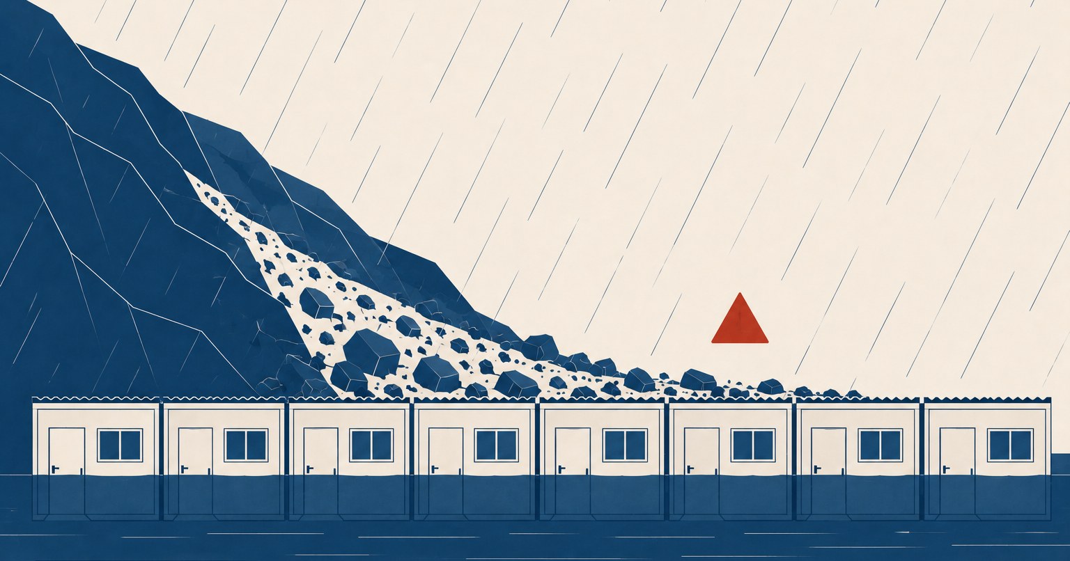 令和6年9月能登半島豪雨を象徴する概念イラスト